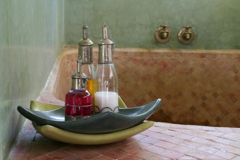 Client relaxing during a traditional hammam-style spa ritual